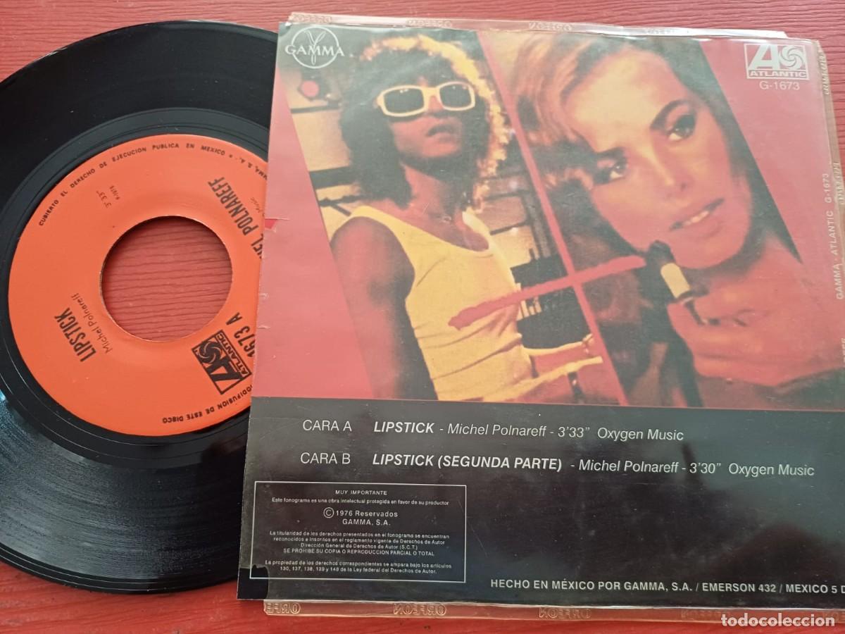 Discos de vinilo: Michel Polnareff-Lipstick-7&rdquo;Mexico Single-ATLANTIC - Foto 2