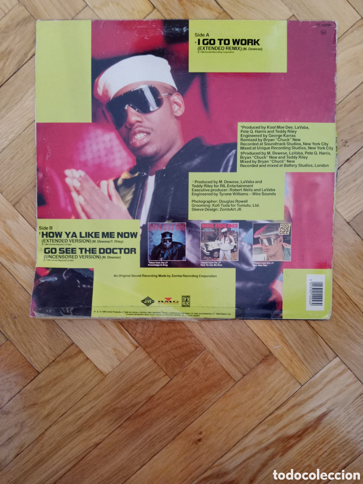 Discos de vinilo: Kool Moe Dee - I go to work - Foto 2