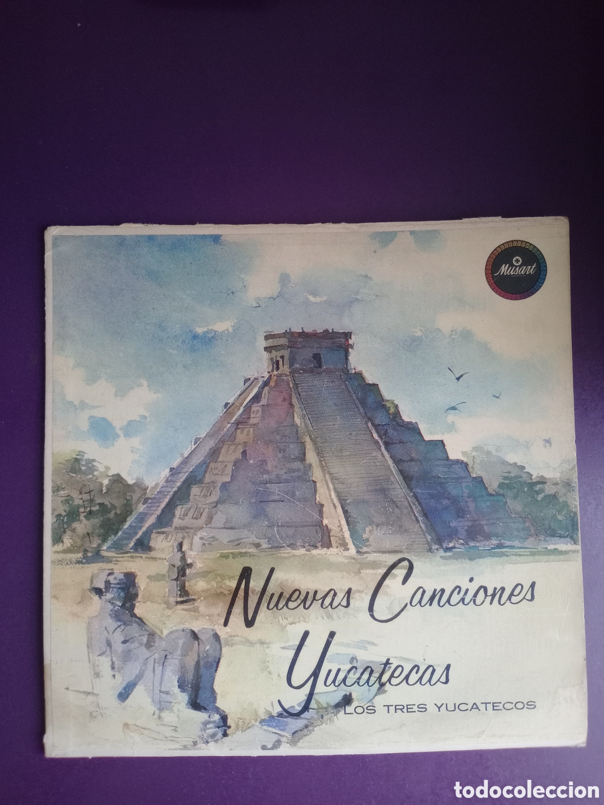 Vinyl records: Los Tres Yucatecos &lrm;&ndash; Nuevas Canciones Yucatecas - LP MUSART MEXICO 60'S - FOLK