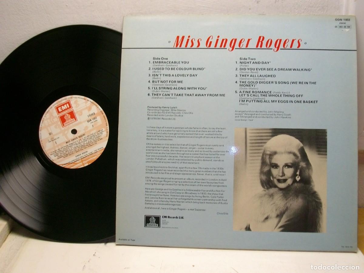 Discos de vinilo: Ginger Rogers &ndash; Miss Ginger Rogers LP - Foto 2