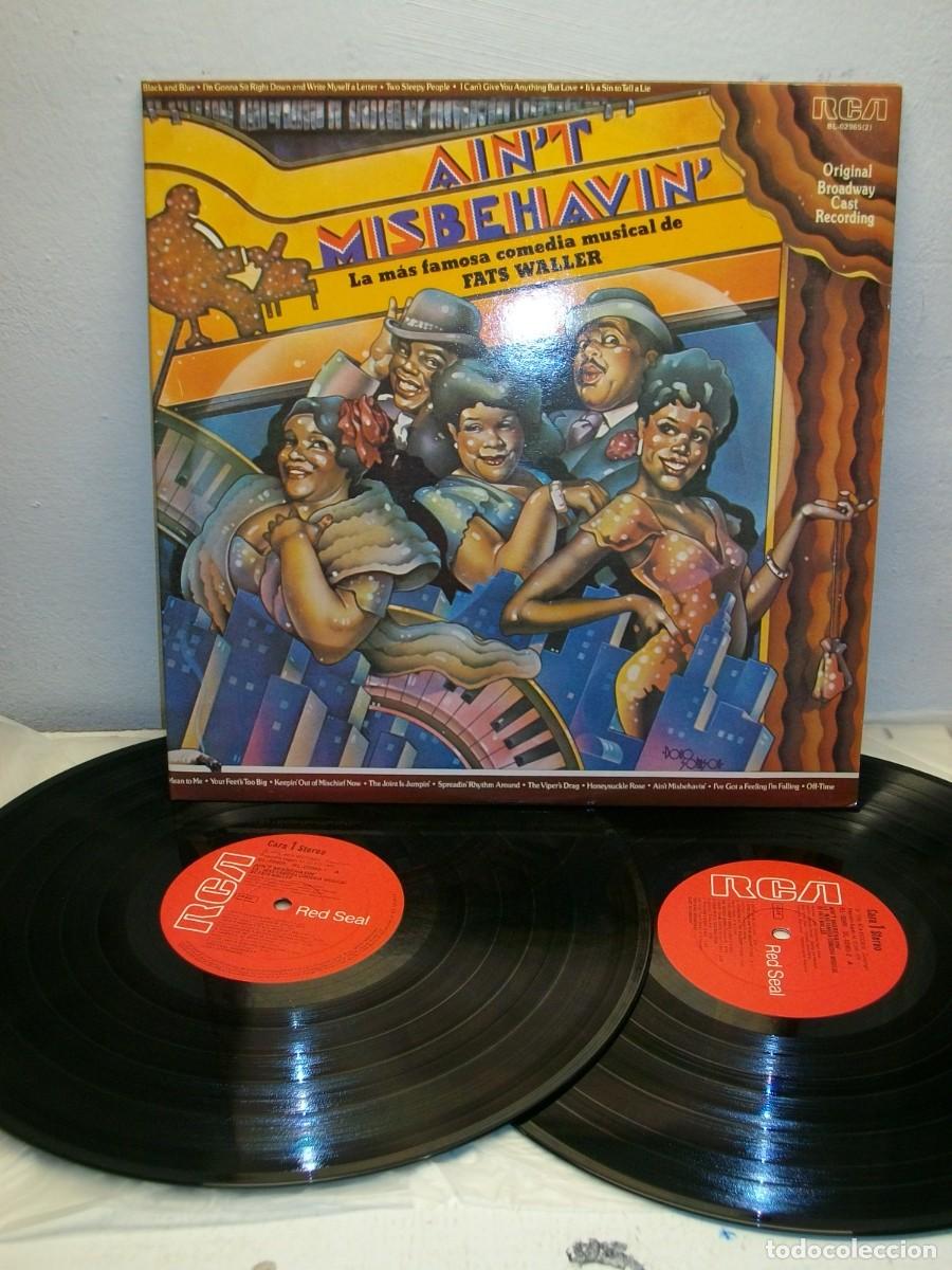 Discos de vinilo: &rdquo;Aint Misbehavin&rdquo; Original Broadway Cast LP - Foto 1