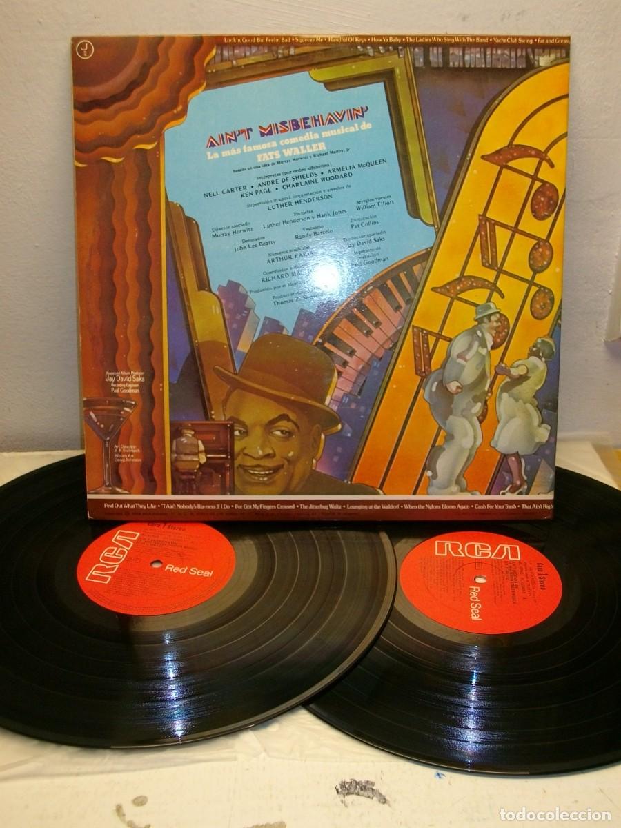 Discos de vinilo: &rdquo;Aint Misbehavin&rdquo; Original Broadway Cast LP - Foto 2