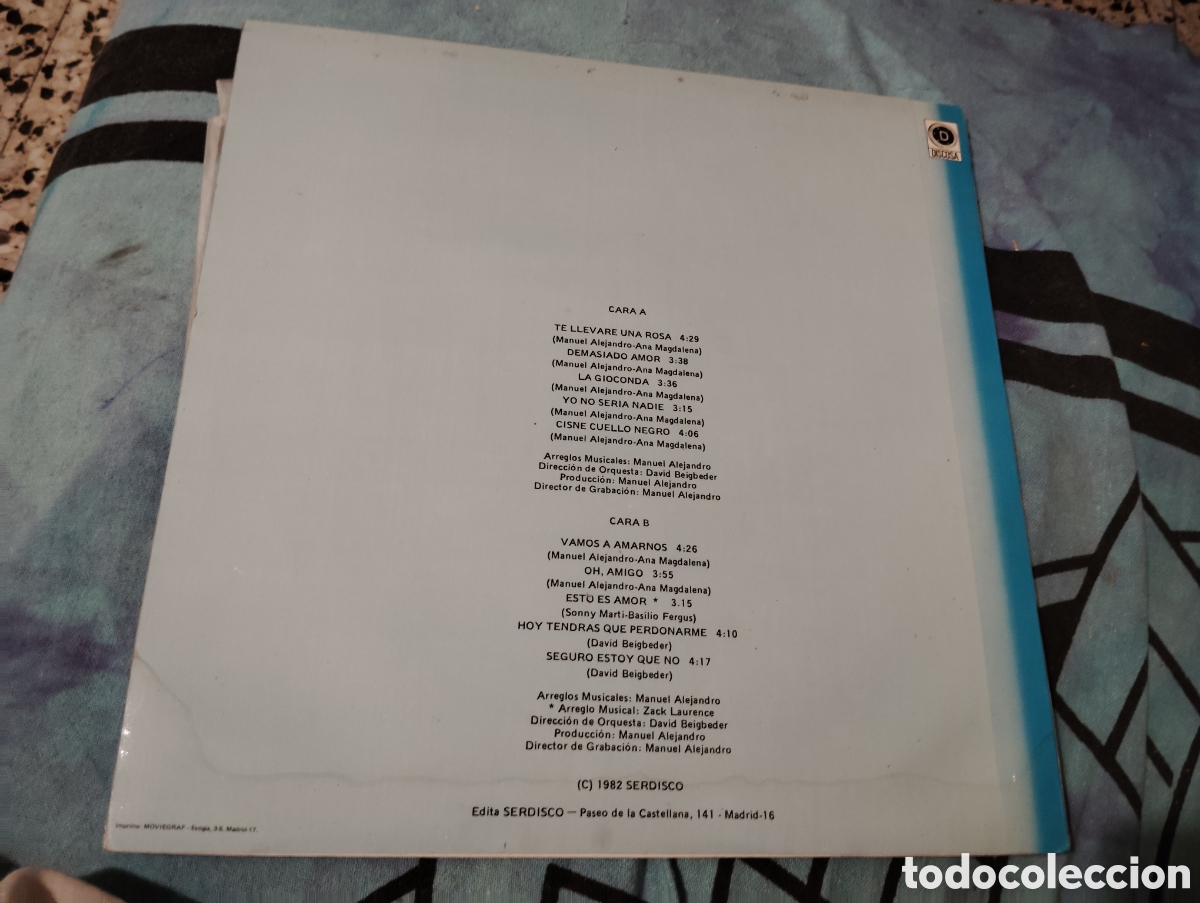 Discos de vinilo: BASILIO - CANCIONES DE SIEMPRE ( 1982 ) - Foto 2