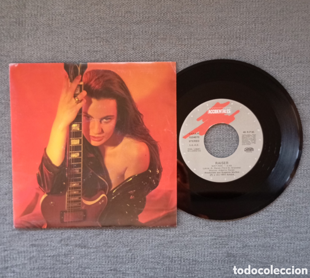 Discos de vinilo: Raiser. Matame/ Matame. Single 7&rdquo;, a&ntilde;o 1991. - Foto 1