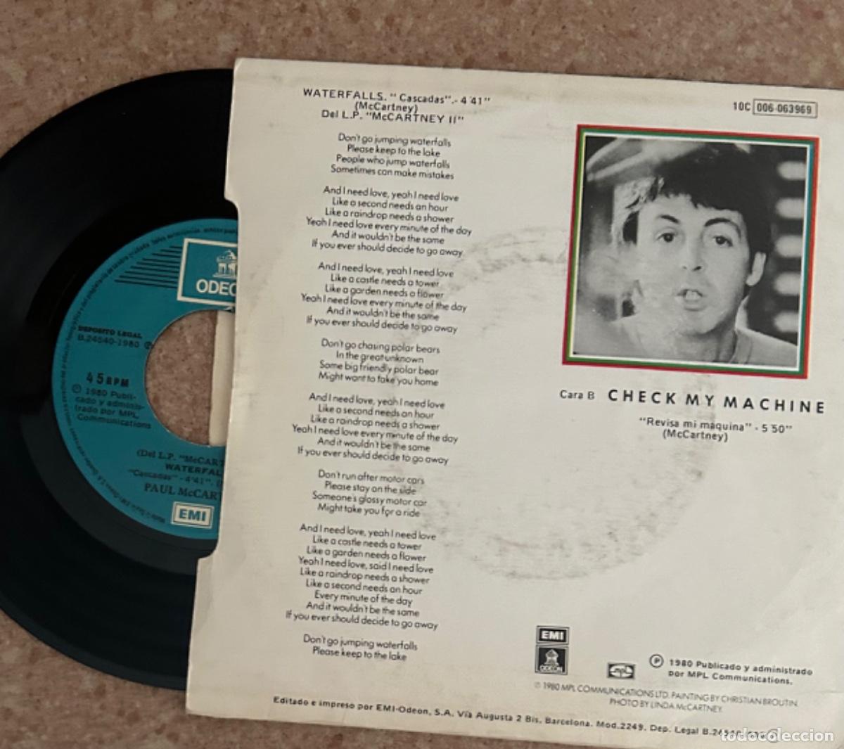 Discos de vinilo: Paul McCartney - Waterfalls - Foto 2