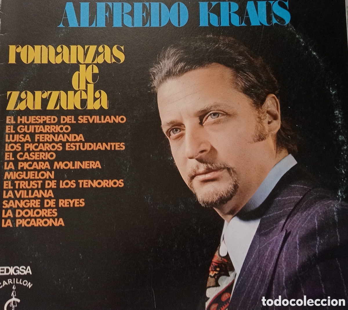 Discos de vinilo: Romanzas de Zarzuela (Alfredo Kraus) - Foto 1