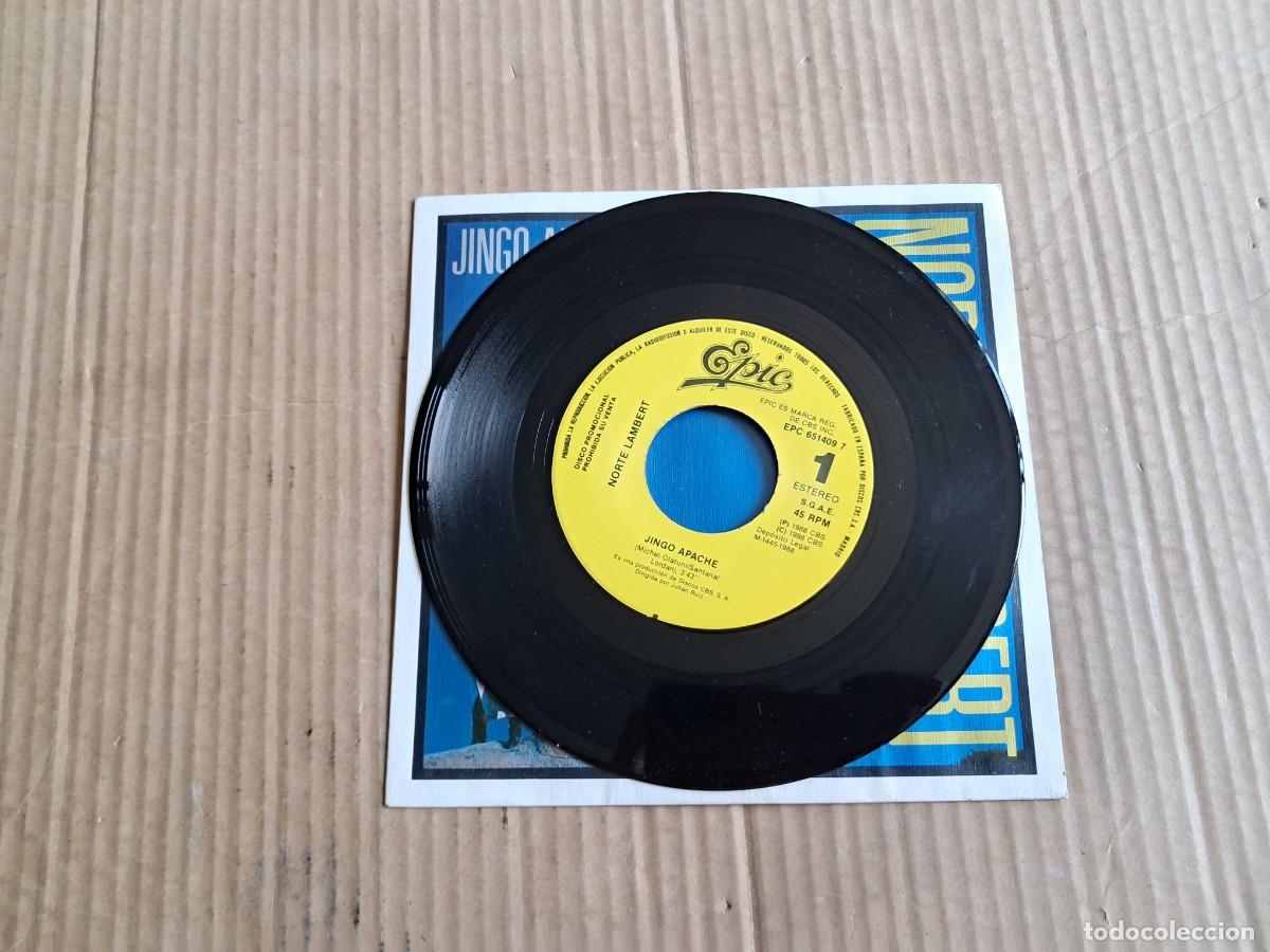 Discos de vinilo: NORTE LAMBERT - JINGO APACHE SINGLE 1988 - Foto 2
