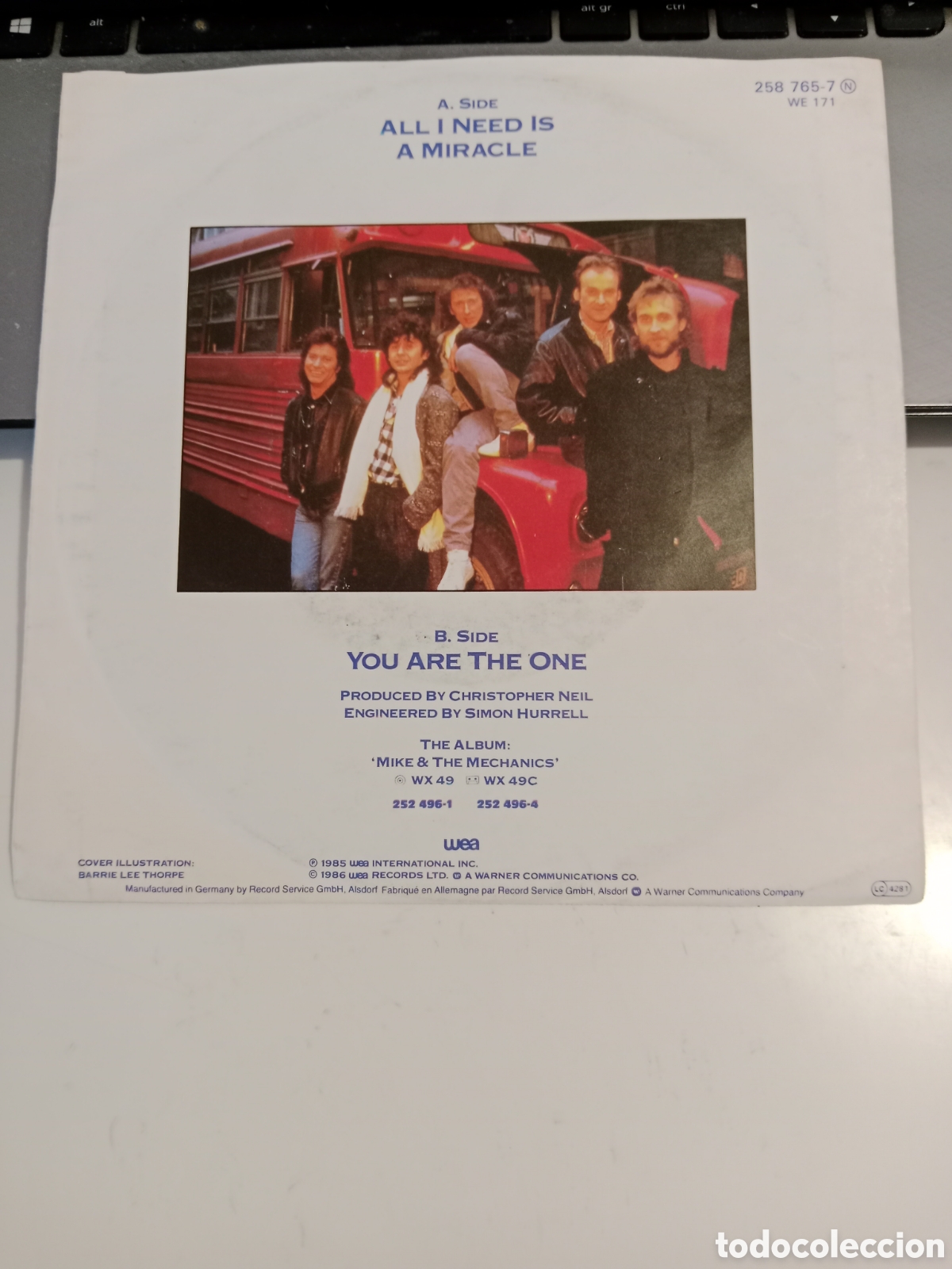 Discos de vinilo: Mike & The mechanics - All I need is a miracle - Foto 2