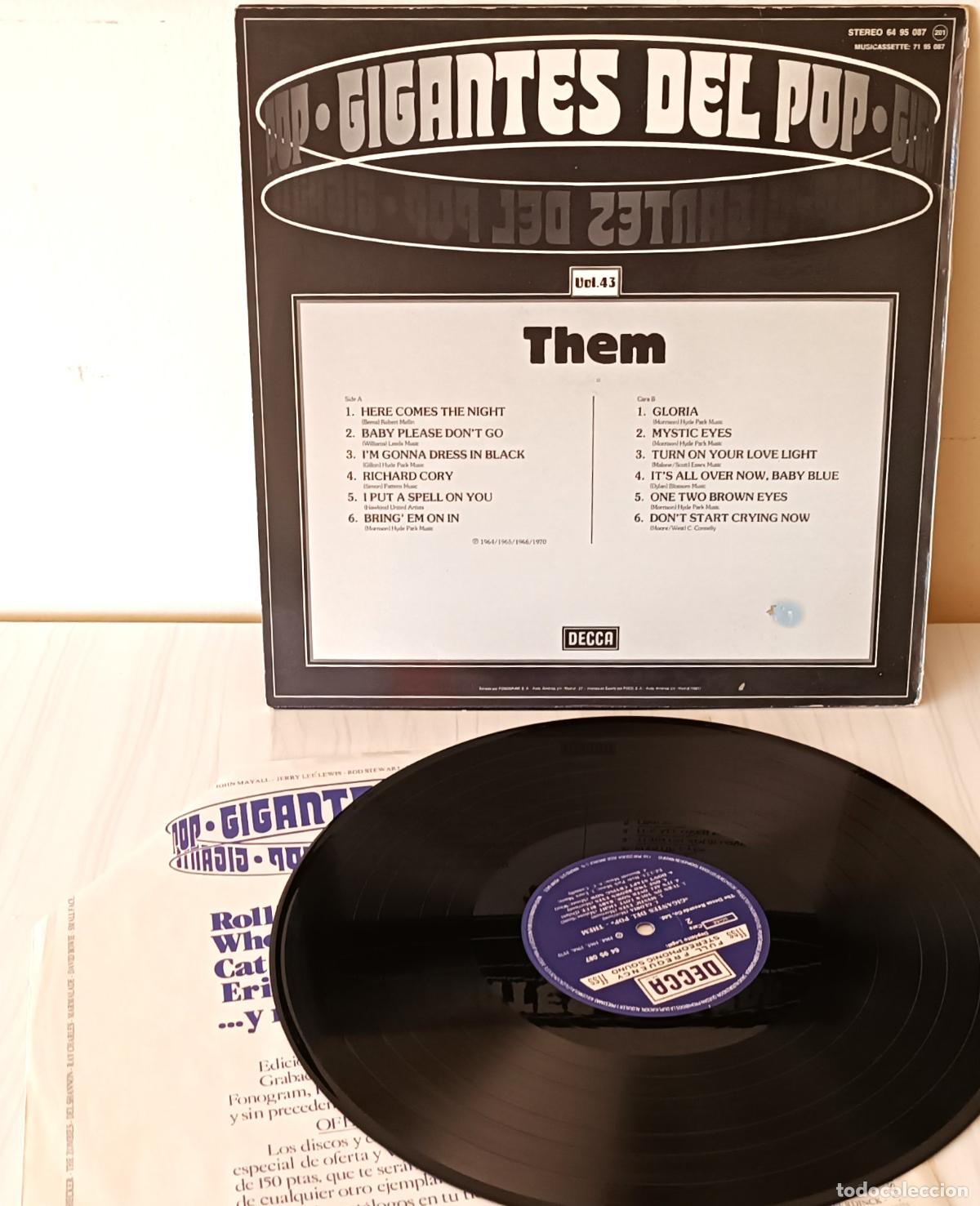 Discos de vinilo: THEM - GIGANTES DEL POP VOL. 43 DECCA - 1981 - Foto 2