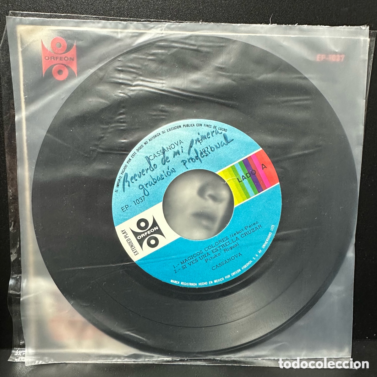 Discos de vinilo: Cassanova - Magicos Colores (7&rdquo;, EP) Ejemplar familiar - Foto 3