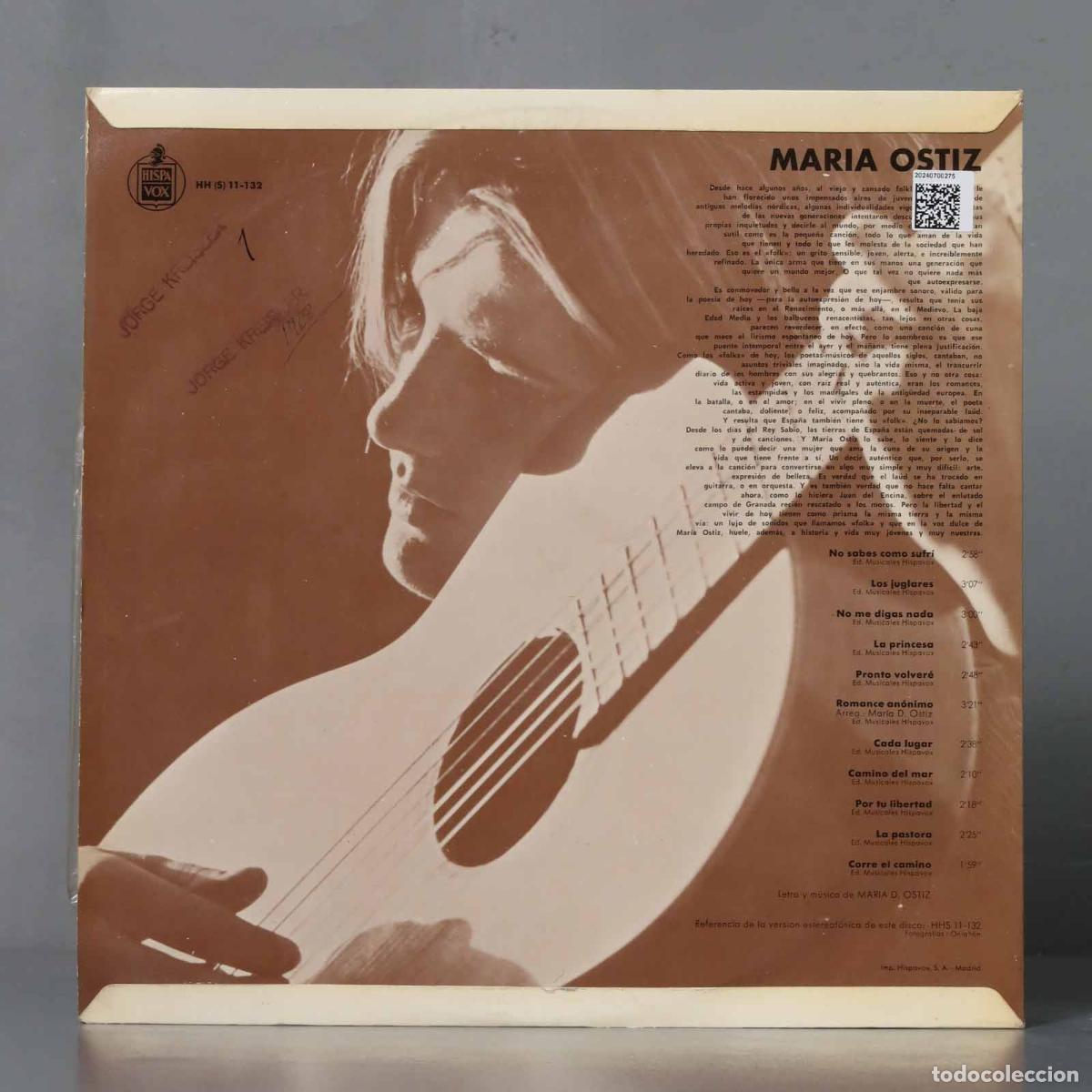 Discos de vinilo: LP. Maria Ostiz &ndash; Maria Ostiz - Foto 2