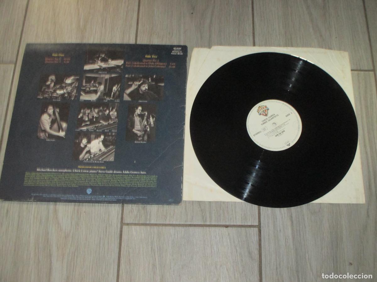 Discos de vinilo: CHICK COREA - THREE QUARTETS - GERMANY - ECM - L - - Foto 2