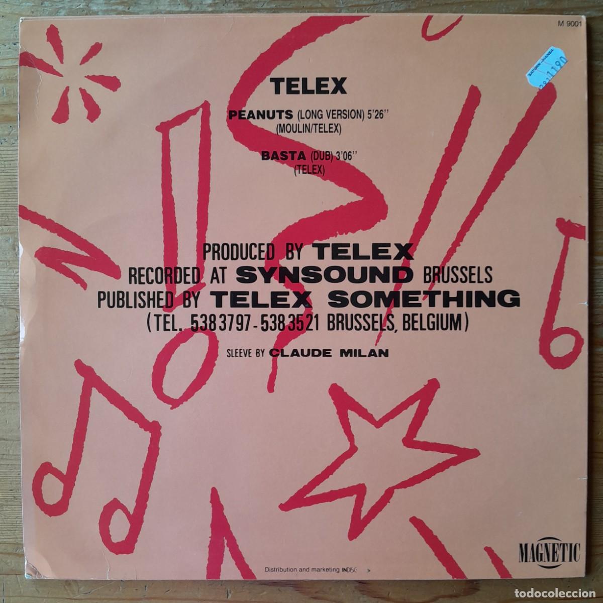Discos de vinilo: TELEX : PEANUTS [MAGNETIC - BEL 1987] 12&rdquo; - Foto 2