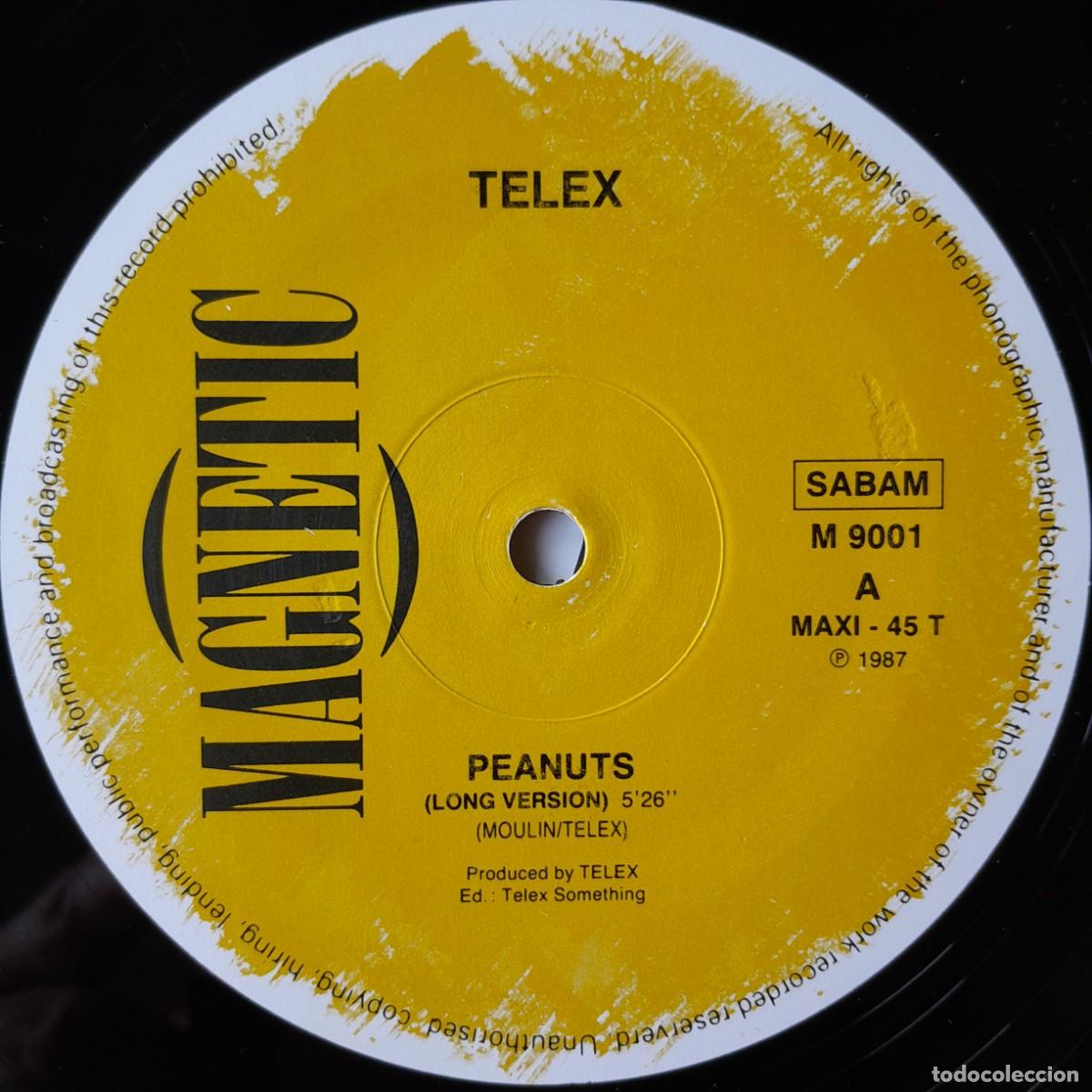 Discos de vinilo: TELEX : PEANUTS [MAGNETIC - BEL 1987] 12&rdquo; - Foto 3