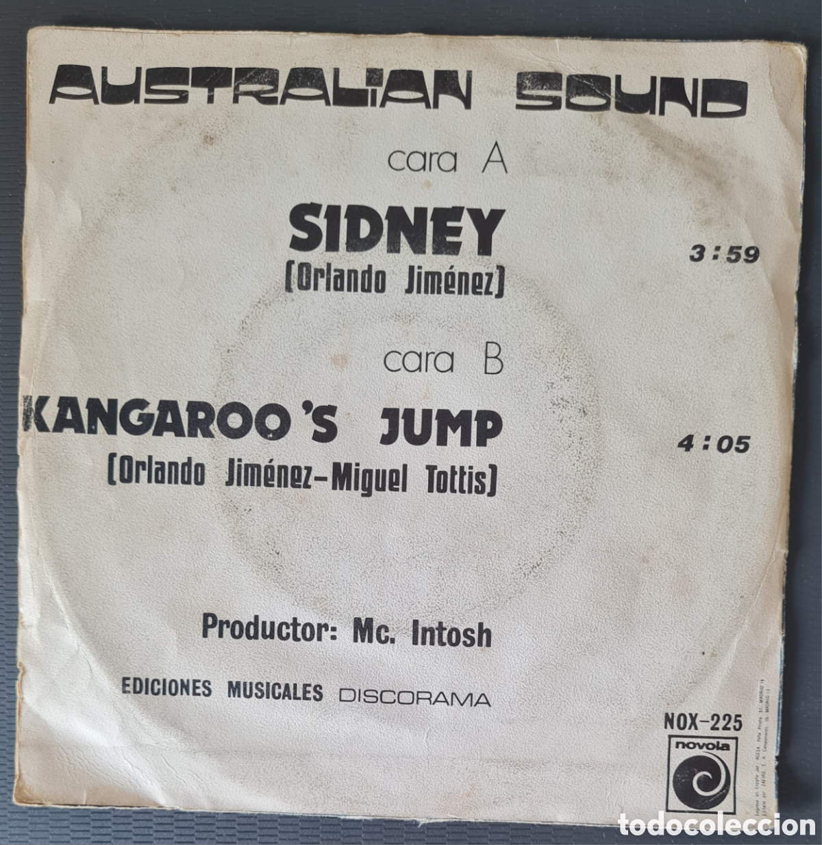 Discos de vinilo: SINGLE - AUSTRALIAN SOUND - SIDNEY - 1974 - Foto 2