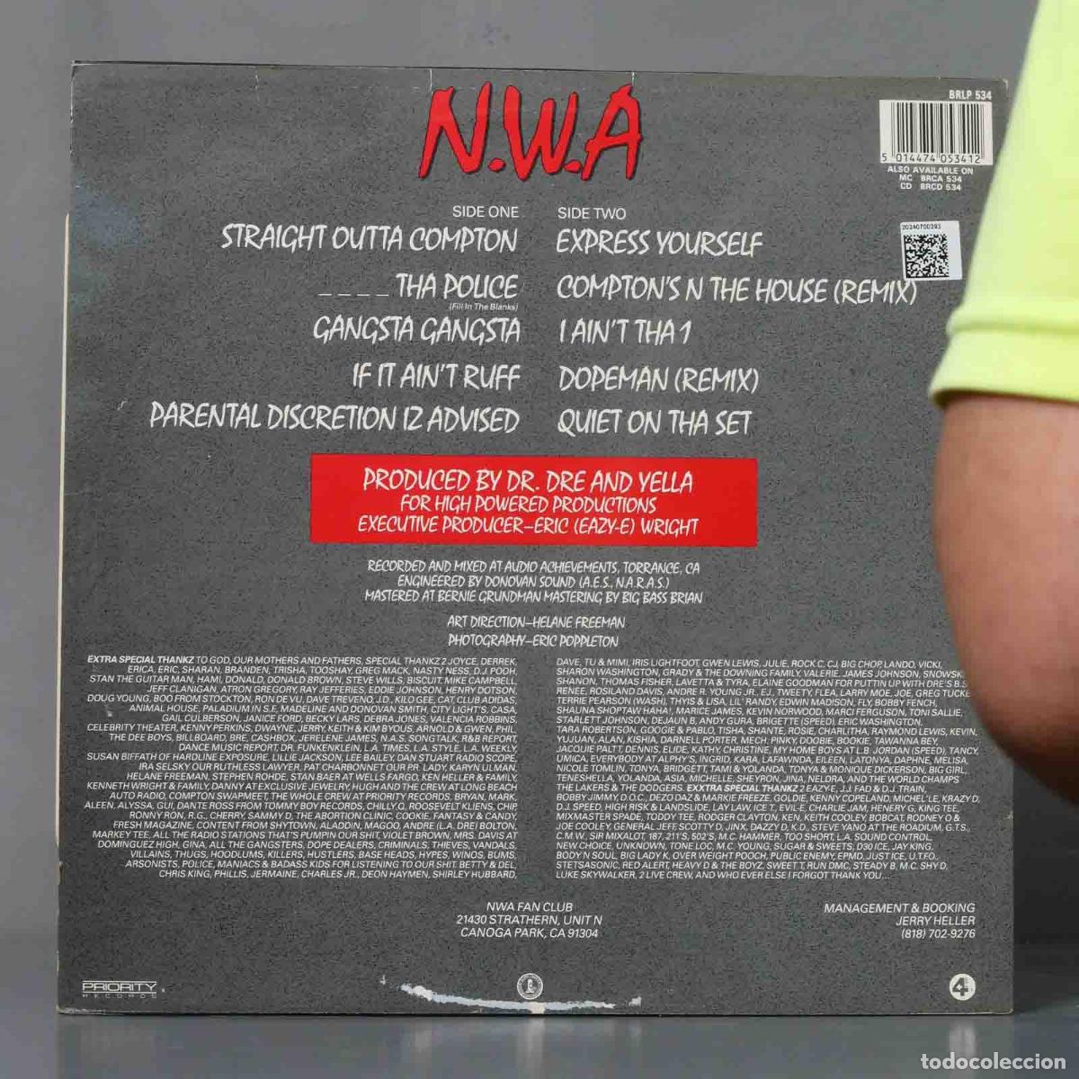 Discos de vinilo: LP. N.W.A &ndash; Straight Outta Compton - Foto 2