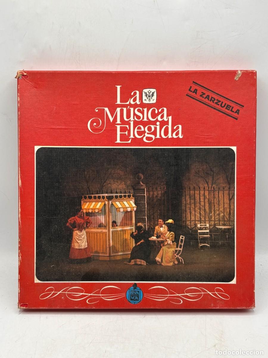 Vinyl-Schallplatten: CAJA BOX CON 4 LP - LA M&Uacute;SICA ELEGIDA- LA ZARZUELA - HISPA VOX - 1982
