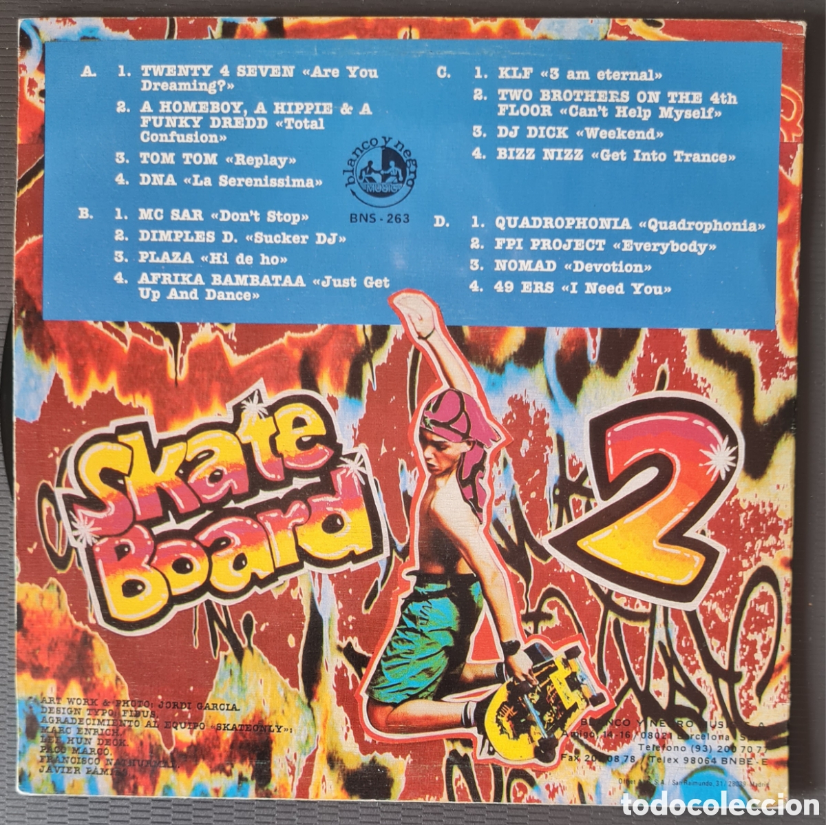 Discos de vinilo: SINGLE - SKATE BOARD 2 - 1991 PROMO / SIDED - Foto 2