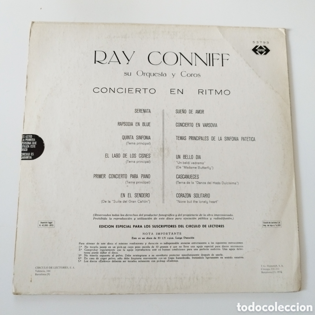 Discos de vinilo: VINILO LP / RAY CONNIFF / SU ORQUESTA Y COROS - Foto 2
