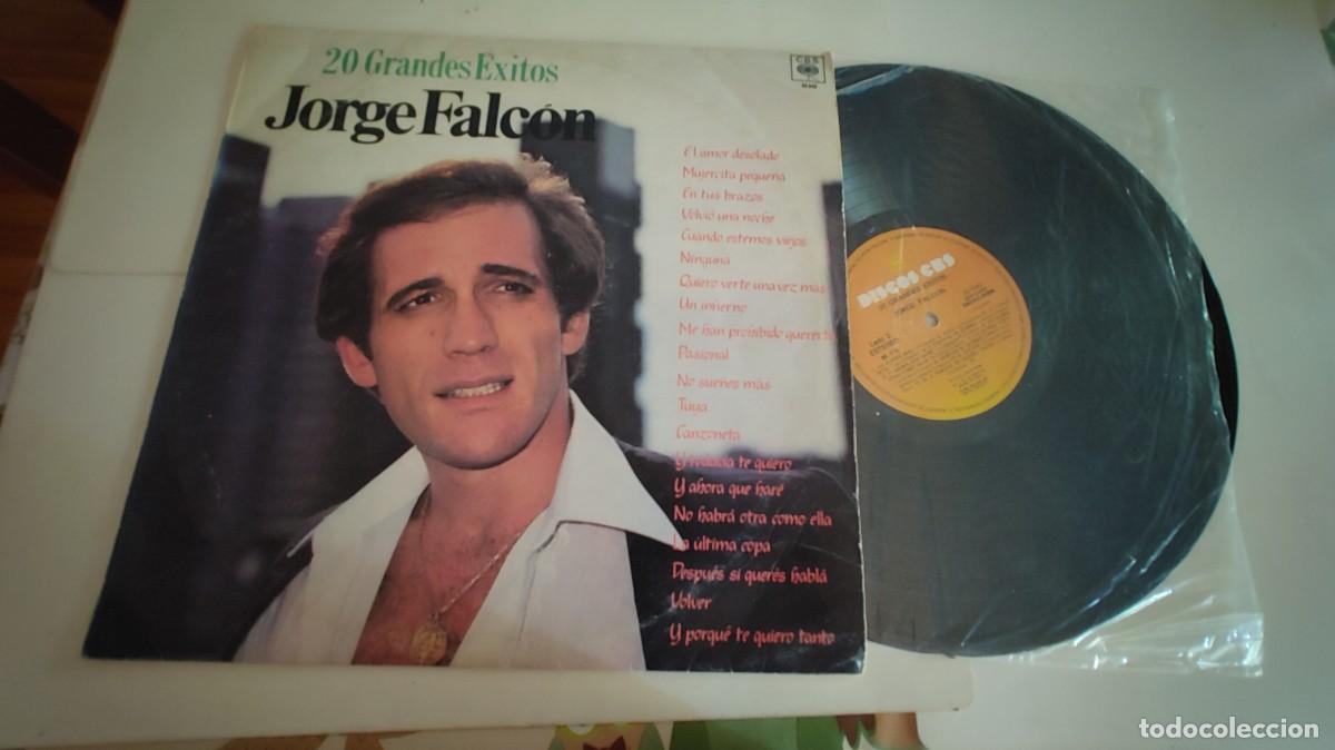 Discos de vinilo: JORGE FALCON-LP 20 GRANDES EXITOS - Foto 1
