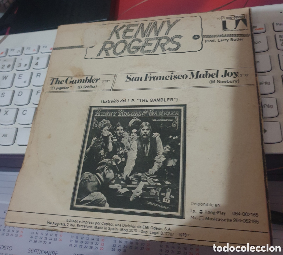 Discos de vinilo: Kenny Rogers - The Gambler - Foto 2
