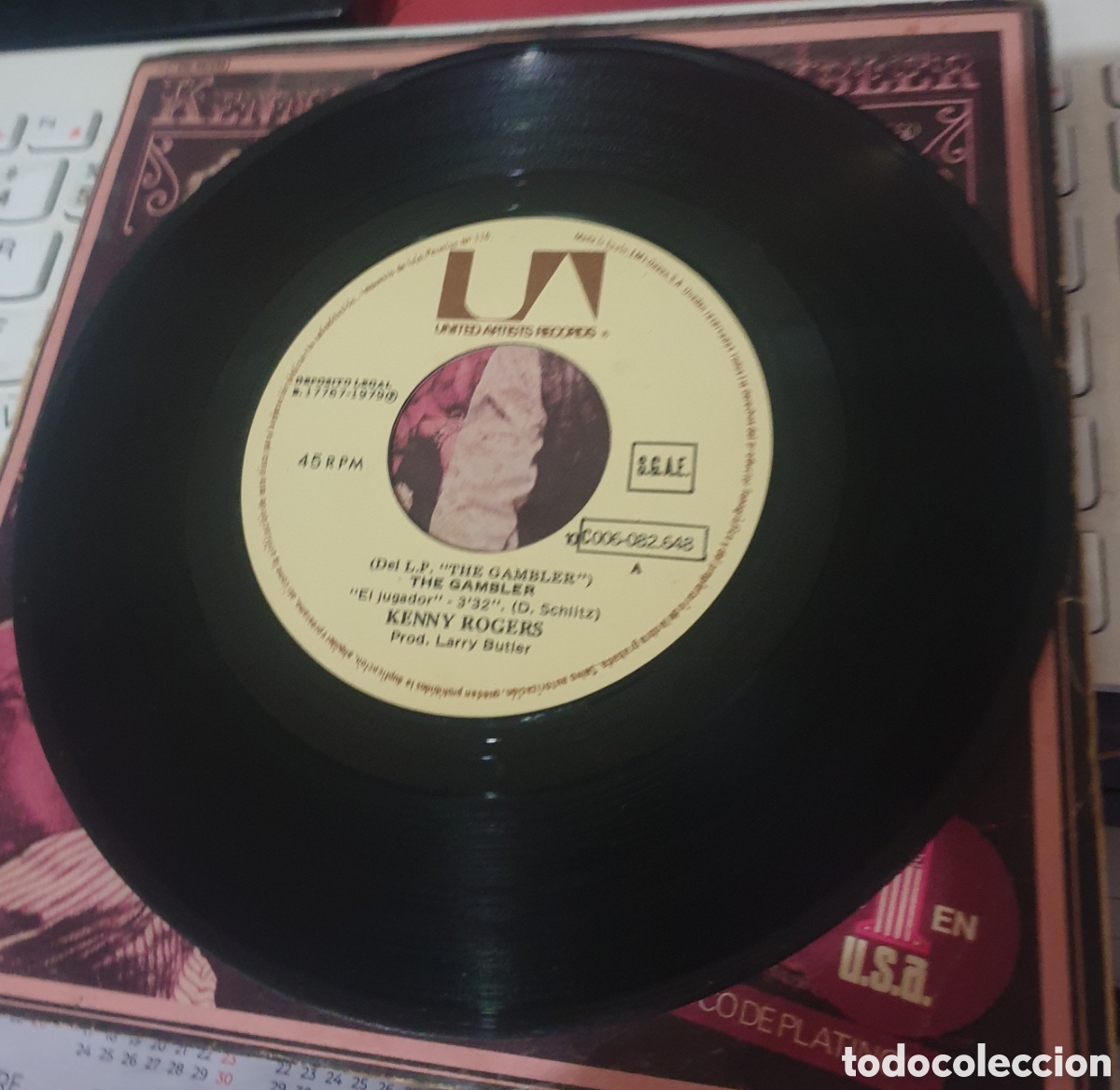 Discos de vinilo: Kenny Rogers - The Gambler - Foto 3