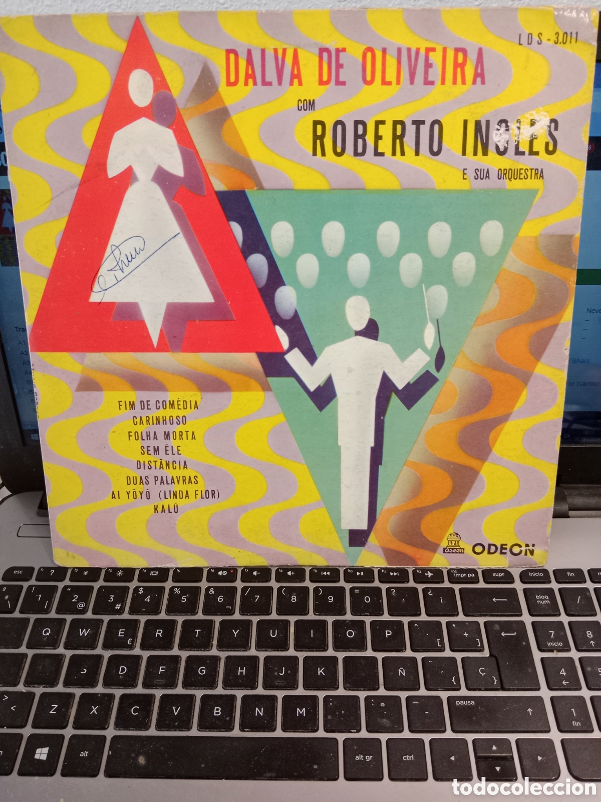 Vinyl records: Dalva de Oliveira y Roberto Ingles - ejecutando sus mayores &eacute;xitos (Brasil 1955)