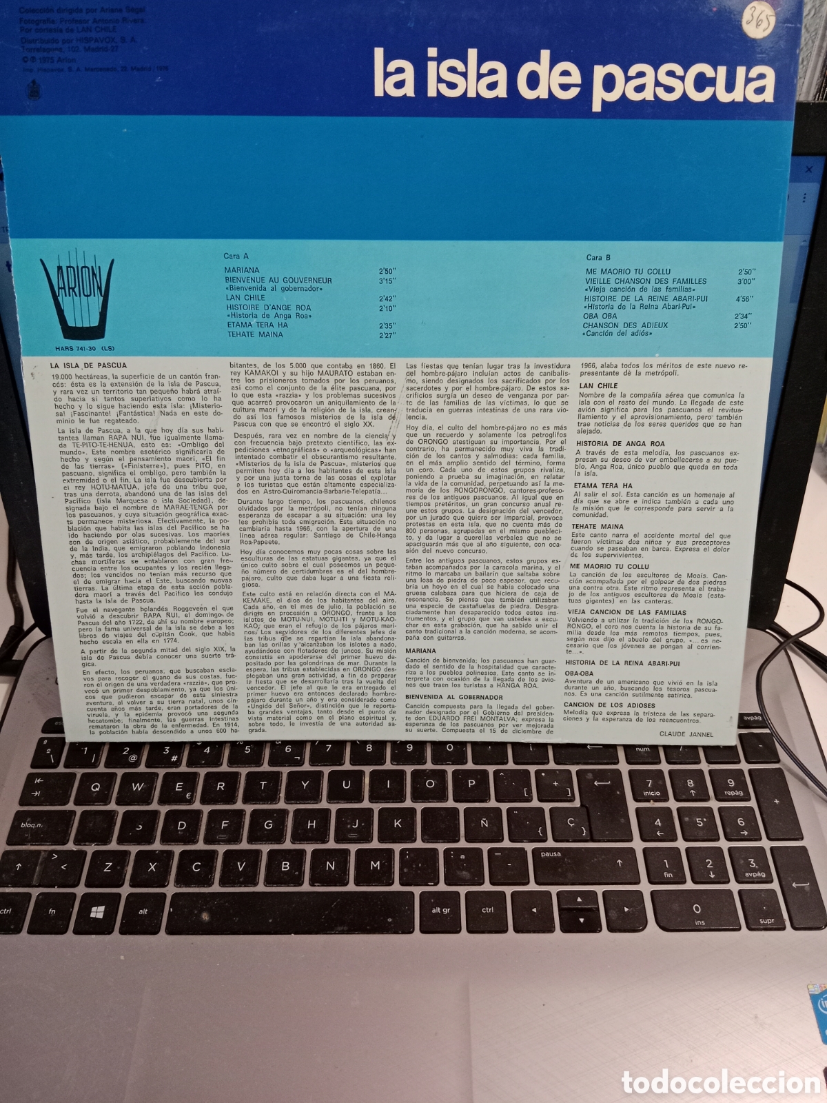 Discos de vinilo: La Isla de Pascua (Espa&ntilde;a 1975) - Foto 2