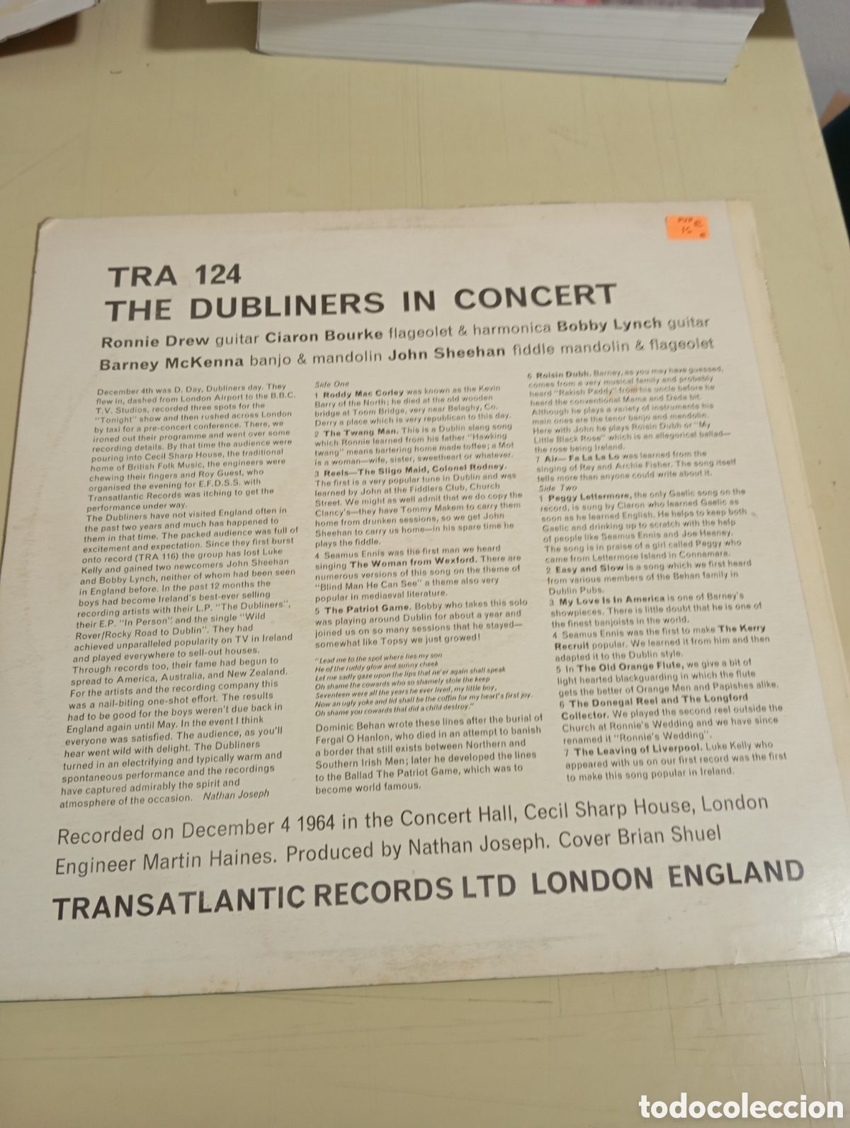 Discos de vinilo: THE DUBLINERS IN CONCERT - Foto 2