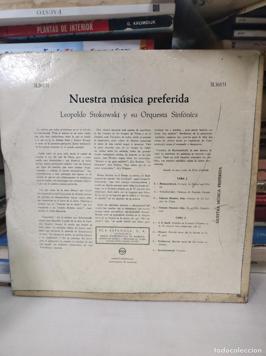Discos de vinilo: NUESTRA MUSICA PREFERIDA STOKOWSKI - Foto 2