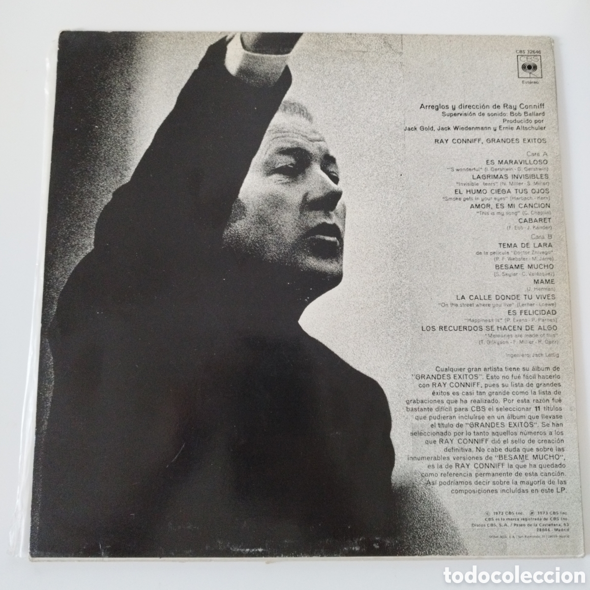 Discos de vinilo: VINILO LP / RAY CONNIFF / GRANDES EXITOS - Foto 2
