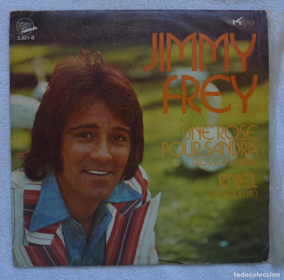 Discos de vinilo: JIMMY FREY // UNE ROSE POUR SANDRA // 1972 // SINGLE - Foto 1