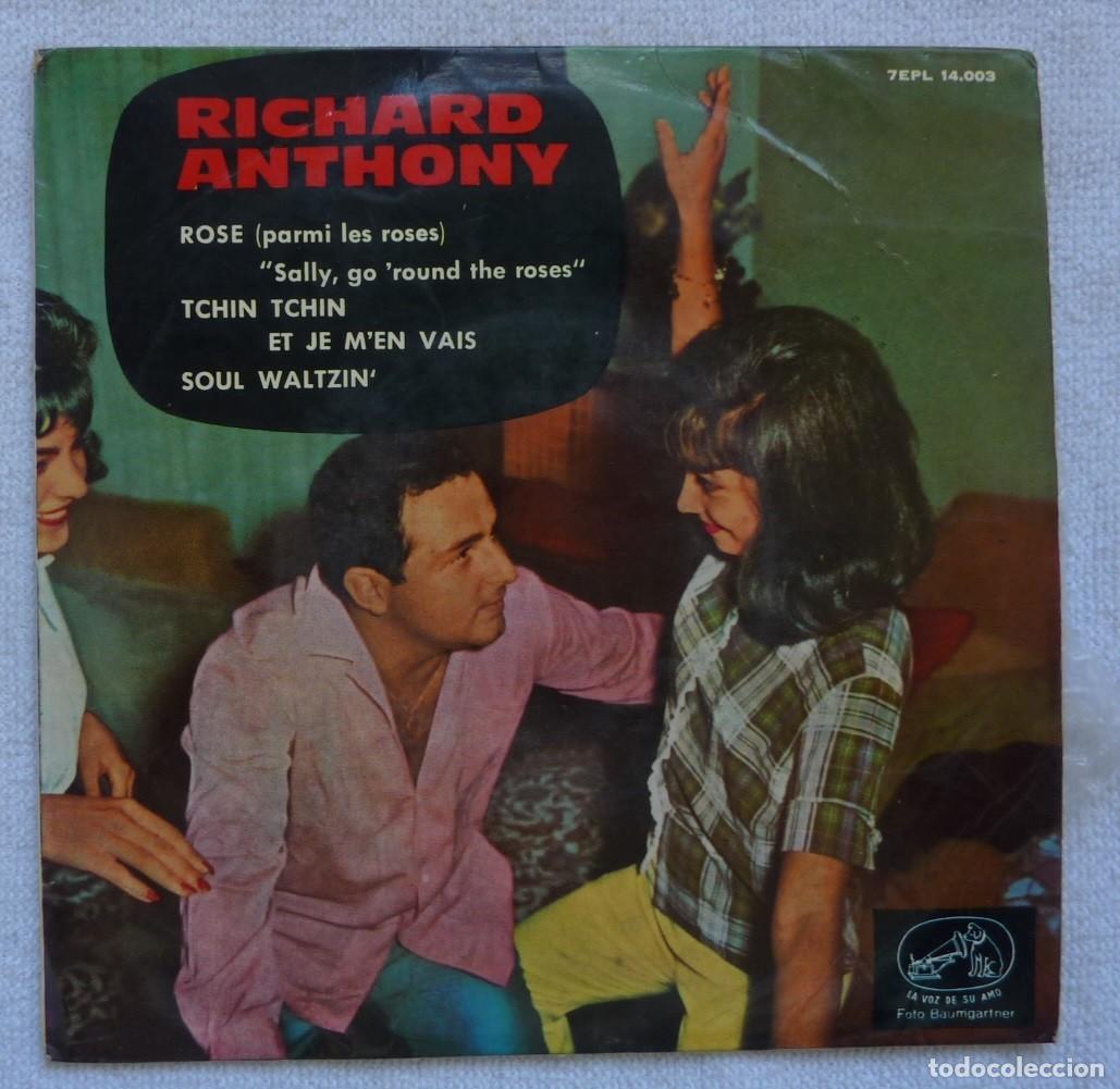Discos de vinilo: RICHARD ANTHONY // ROSE+3 // 1963 // EP - Foto 1