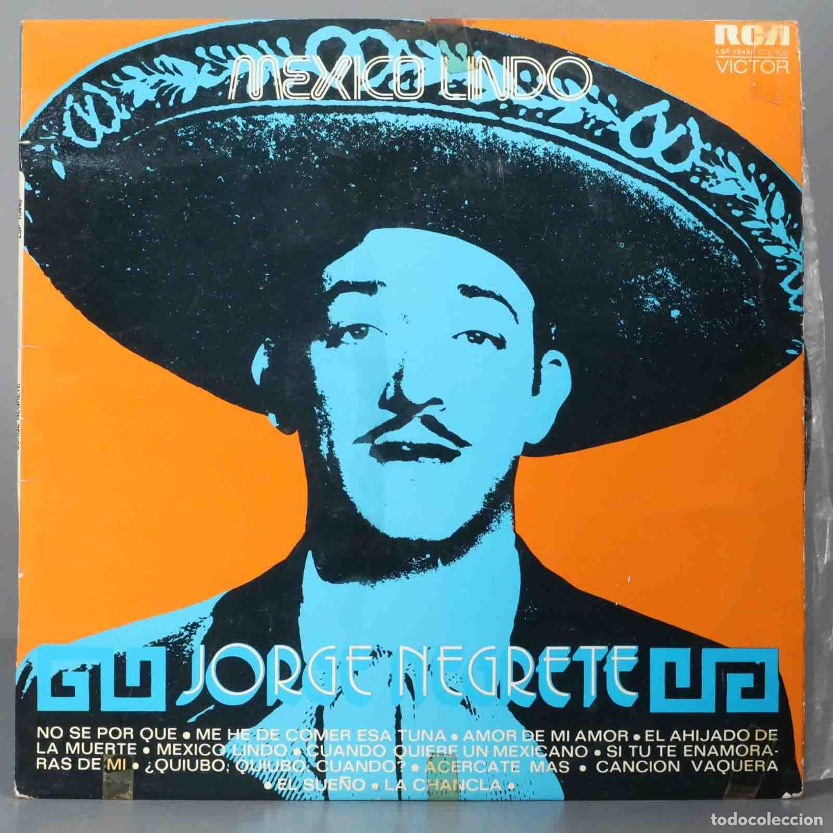 Discos de vinilo: LP. Jorge Negrete &ndash; Mexico Lindo - Foto 1