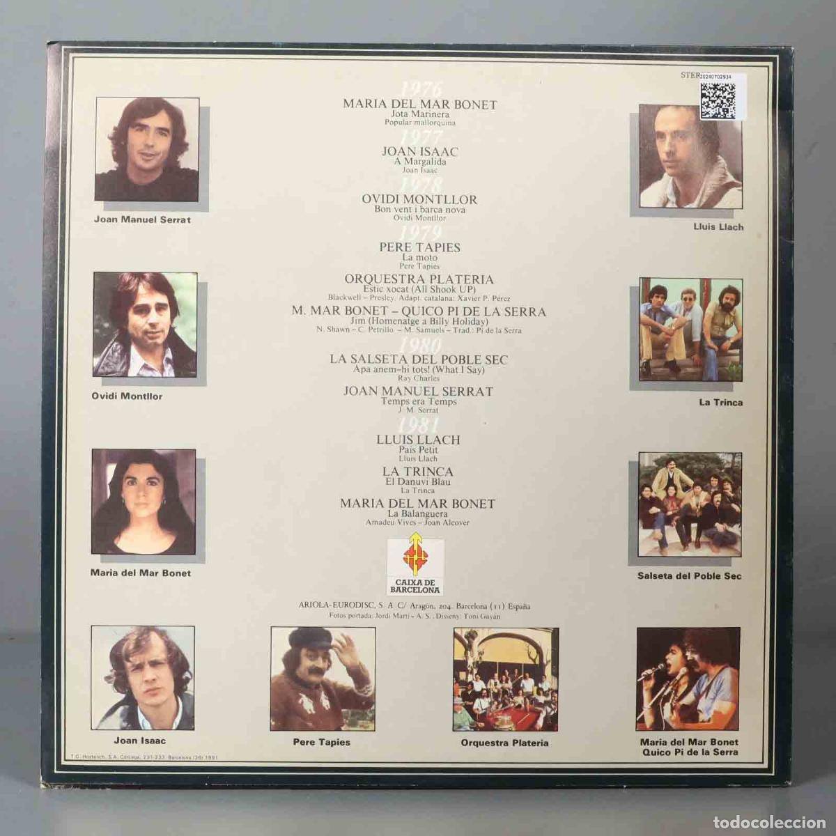 Discos de vinilo: LP. Temps I Can&ccedil;ons 1976-1981 - Foto 2