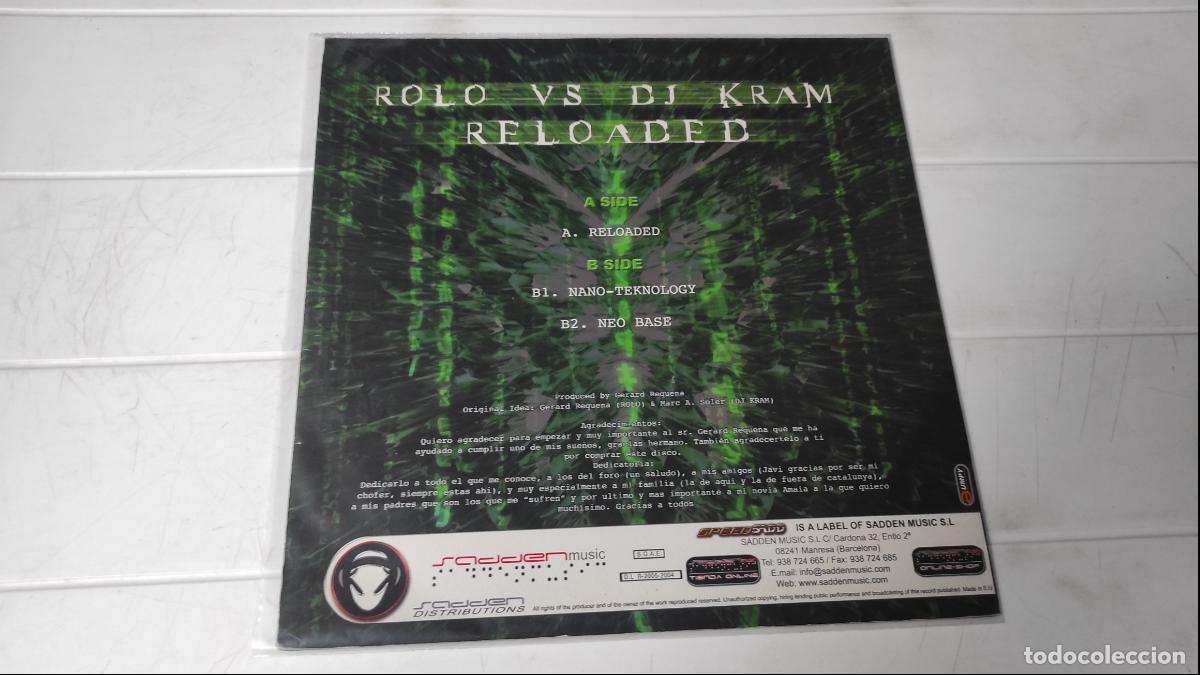 Discos de vinilo: LP ROLO VS DJ KRAM - RELOADED - Foto 2