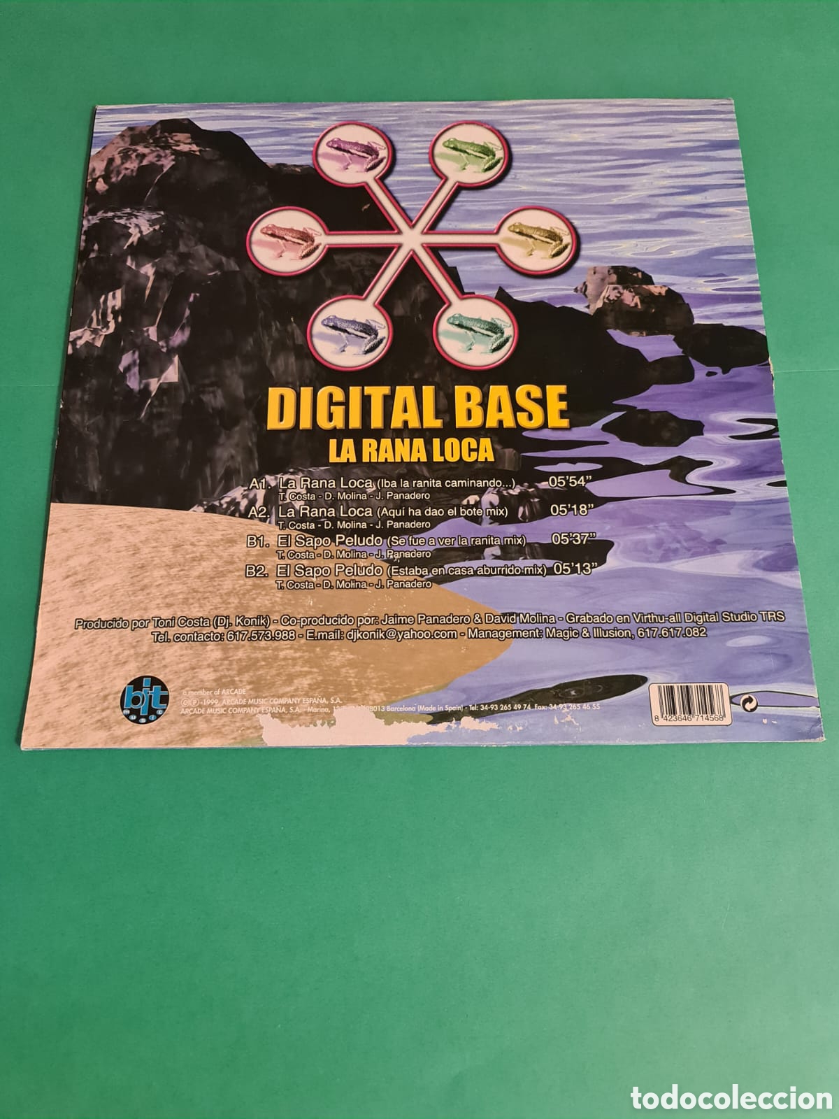 Discos de vinilo: Vinilo Digital Base- La rana loca. - Foto 4