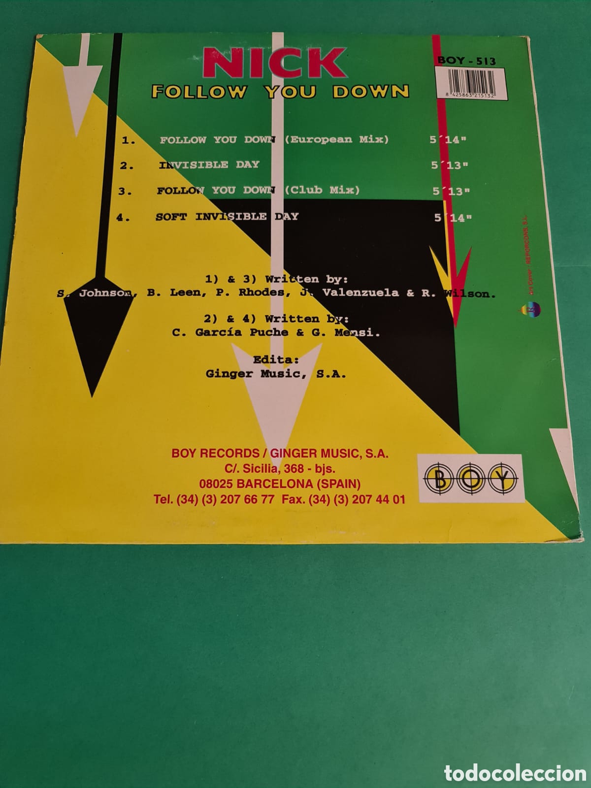 Discos de vinilo: Vinilo NICK. FOLLOW YOU DOWN. - Foto 4