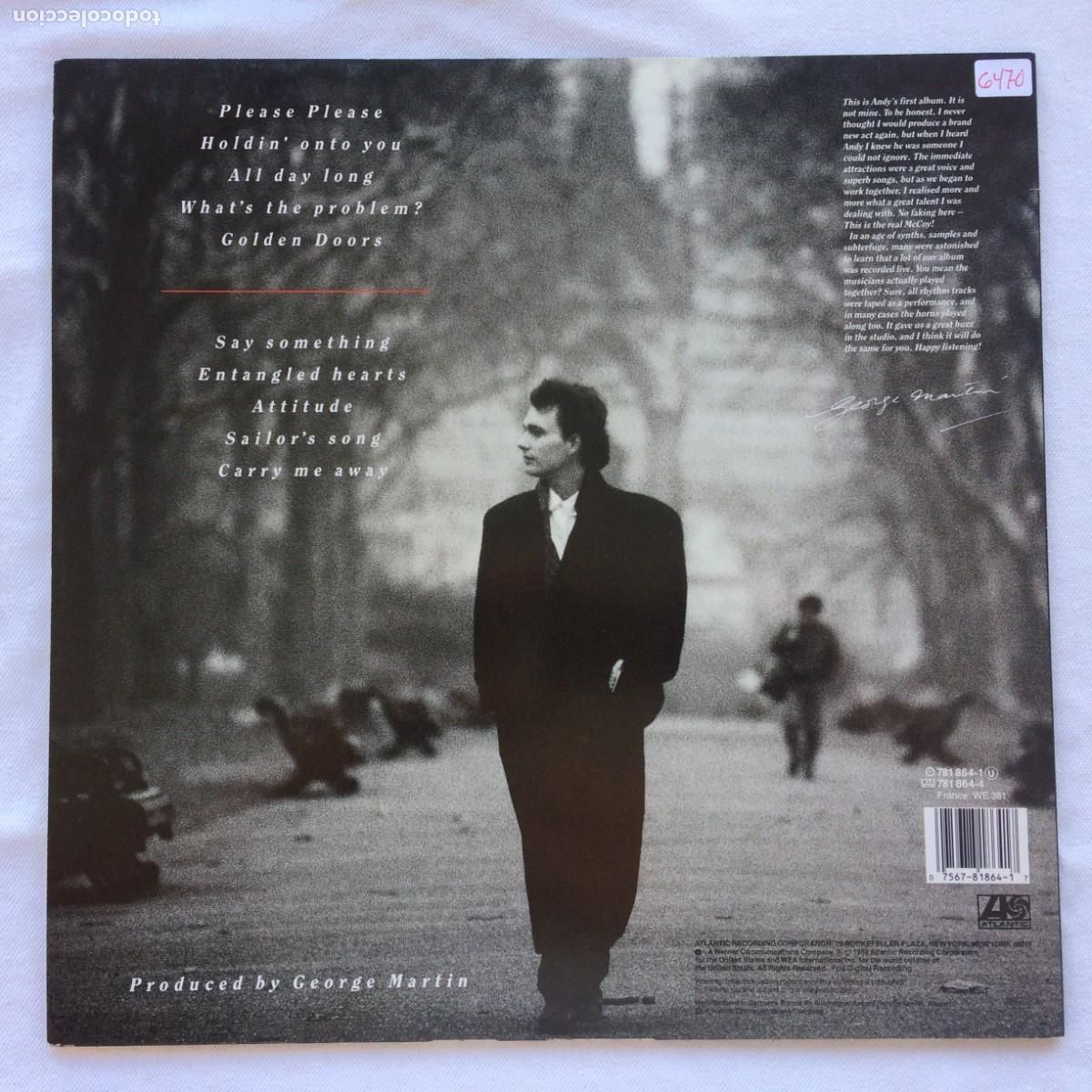 Discos de vinilo: Andy Leek &ndash; Say Something Germany 1988 Atlantic - Foto 2