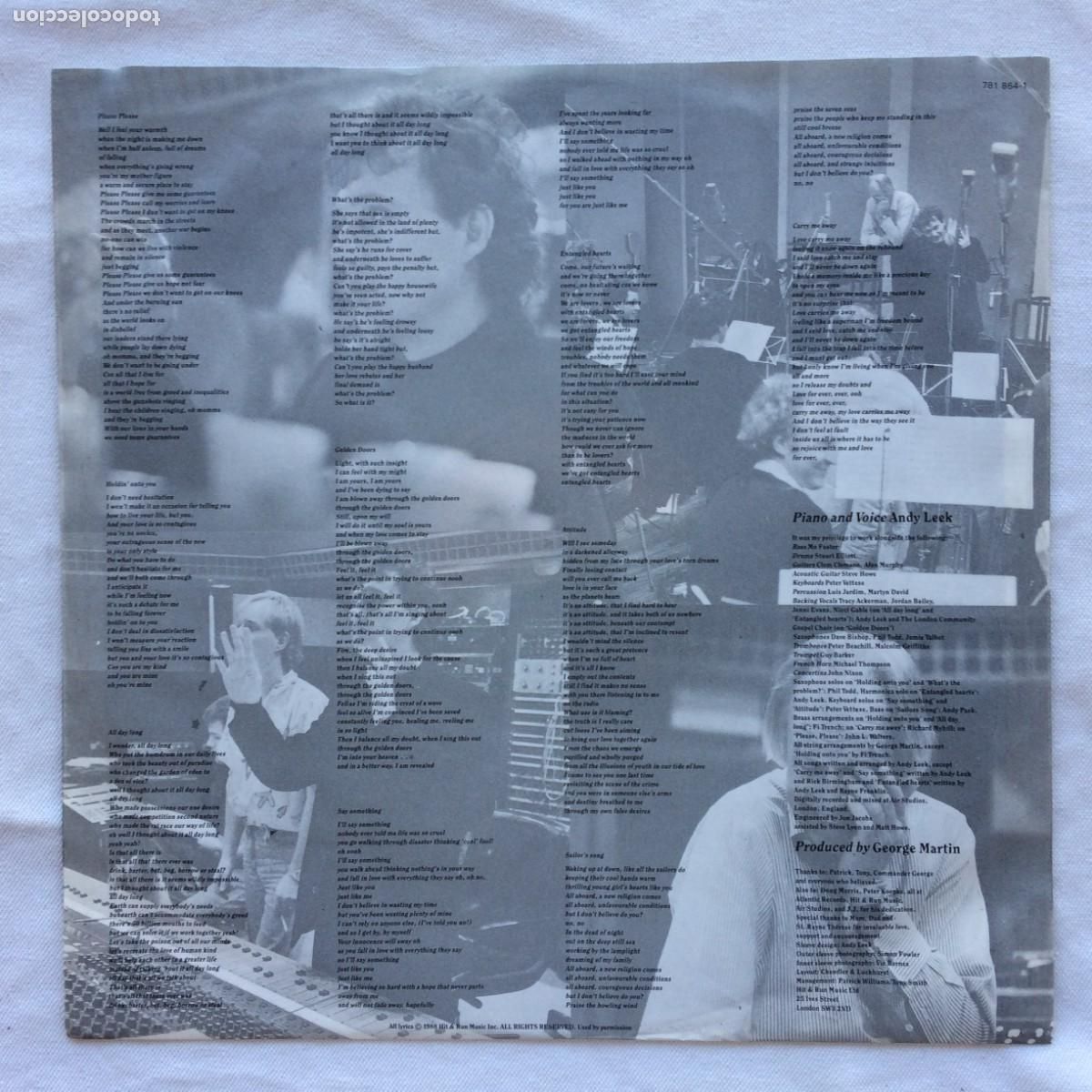 Discos de vinilo: Andy Leek &ndash; Say Something Germany 1988 Atlantic - Foto 4