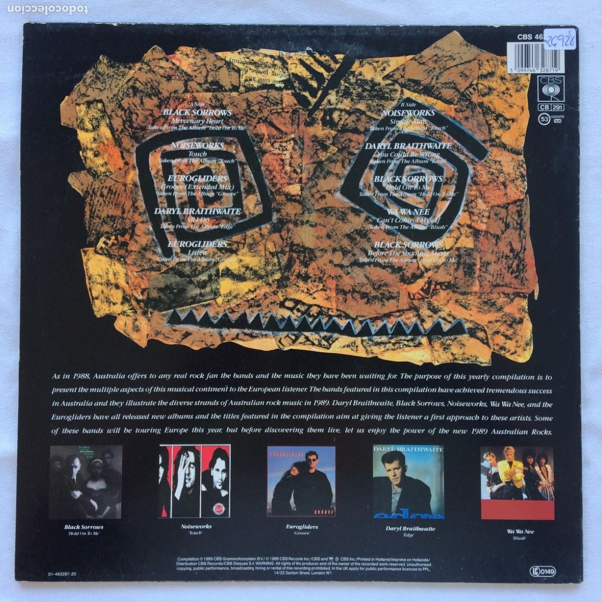 Discos de vinilo: Various &lrm;&ndash; 1989 Australian Rocks Holanda 1989 CBS - Foto 2