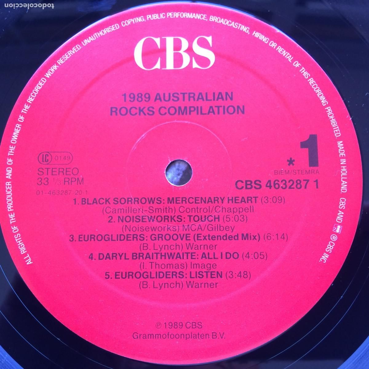 Discos de vinilo: Various &lrm;&ndash; 1989 Australian Rocks Holanda 1989 CBS - Foto 5