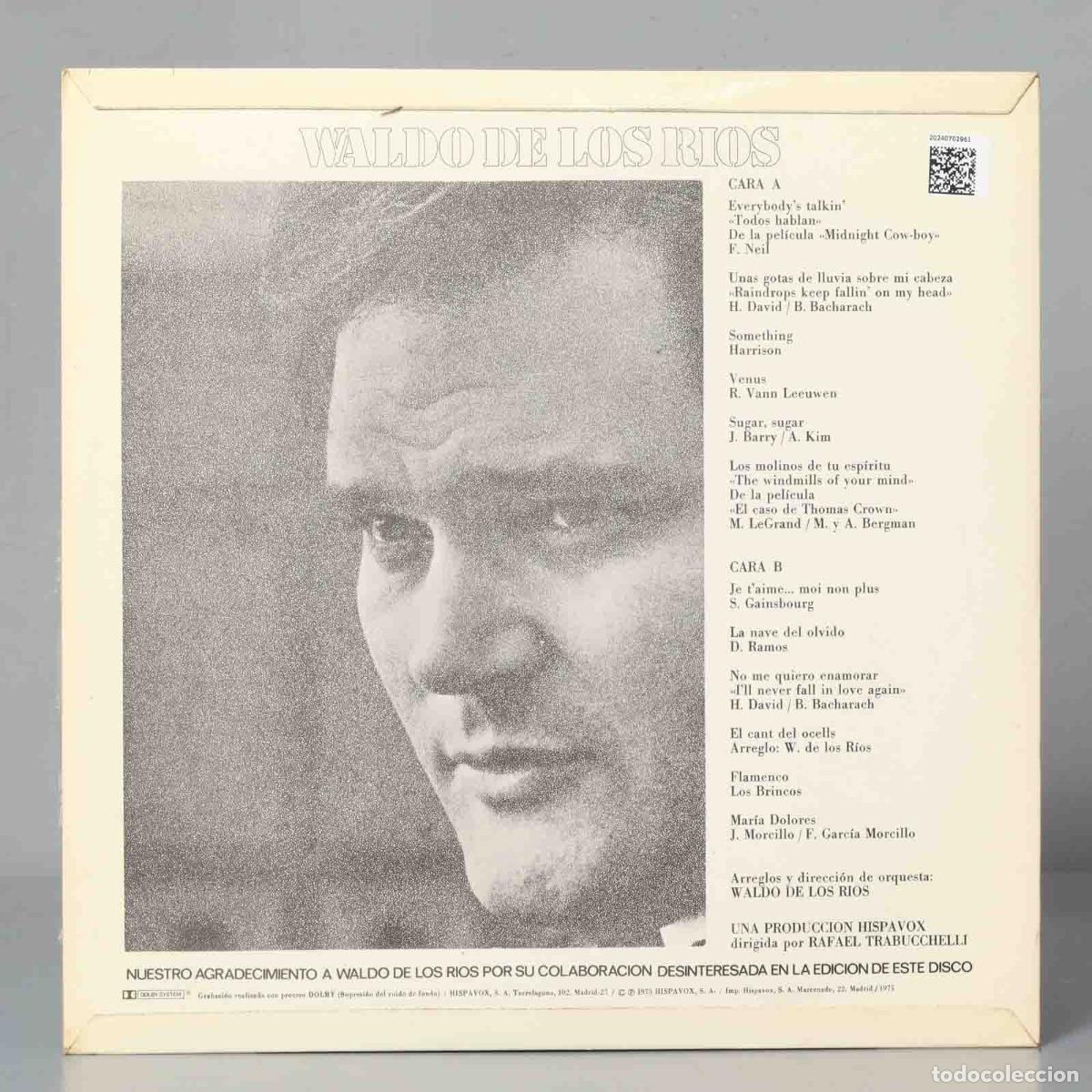 Discos de vinilo: LP. Waldo De Los Rios &ndash; Waldo De Los Rios - Foto 2