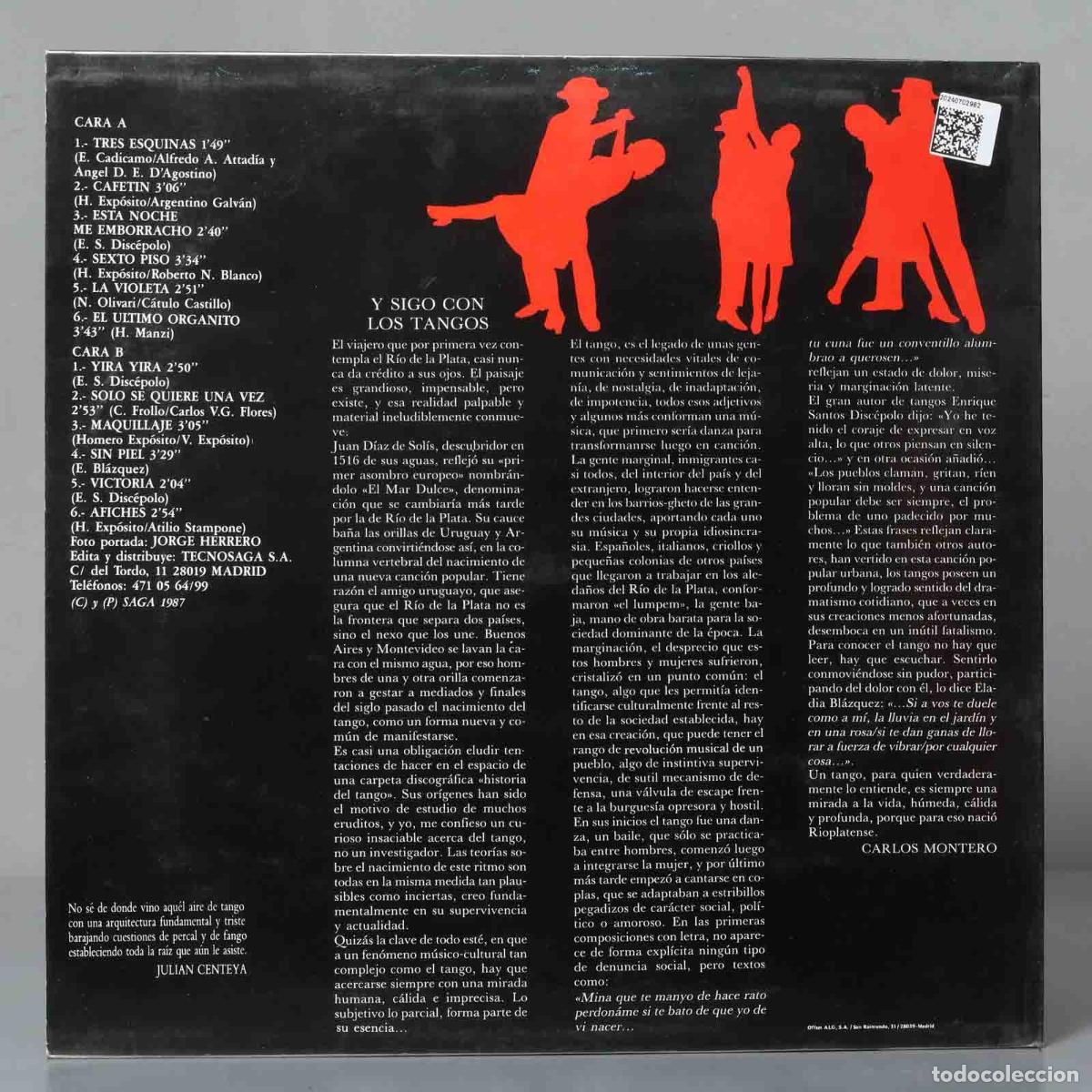 Discos de vinilo: LP. Carlos Montero &ndash; Y Sigo Con Los Tangos... - Foto 2
