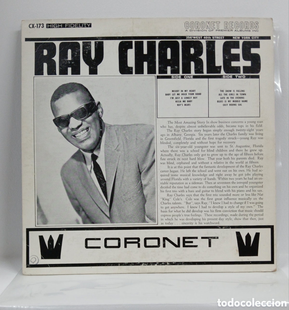 Discos de vinilo: RAY CHARLES &rdquo;FEATURING THE FABULOUS &rdquo; LP. COMP. U.S.A. 1963 - Foto 2