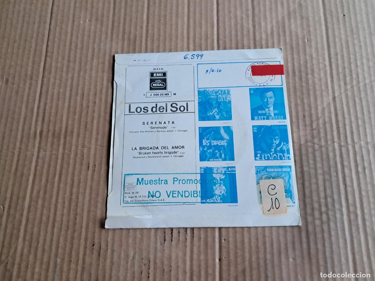 Discos de vinilo: LOS DEL SOL - SERENATA SINGLE 1970 - Foto 3