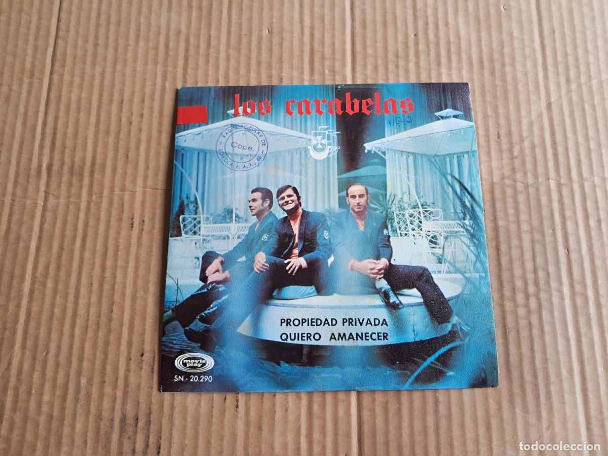 Discos de vinilo: LOS CARABELAS - PROPIEDAD PRIVADA SINGLE 1969 - Foto 1