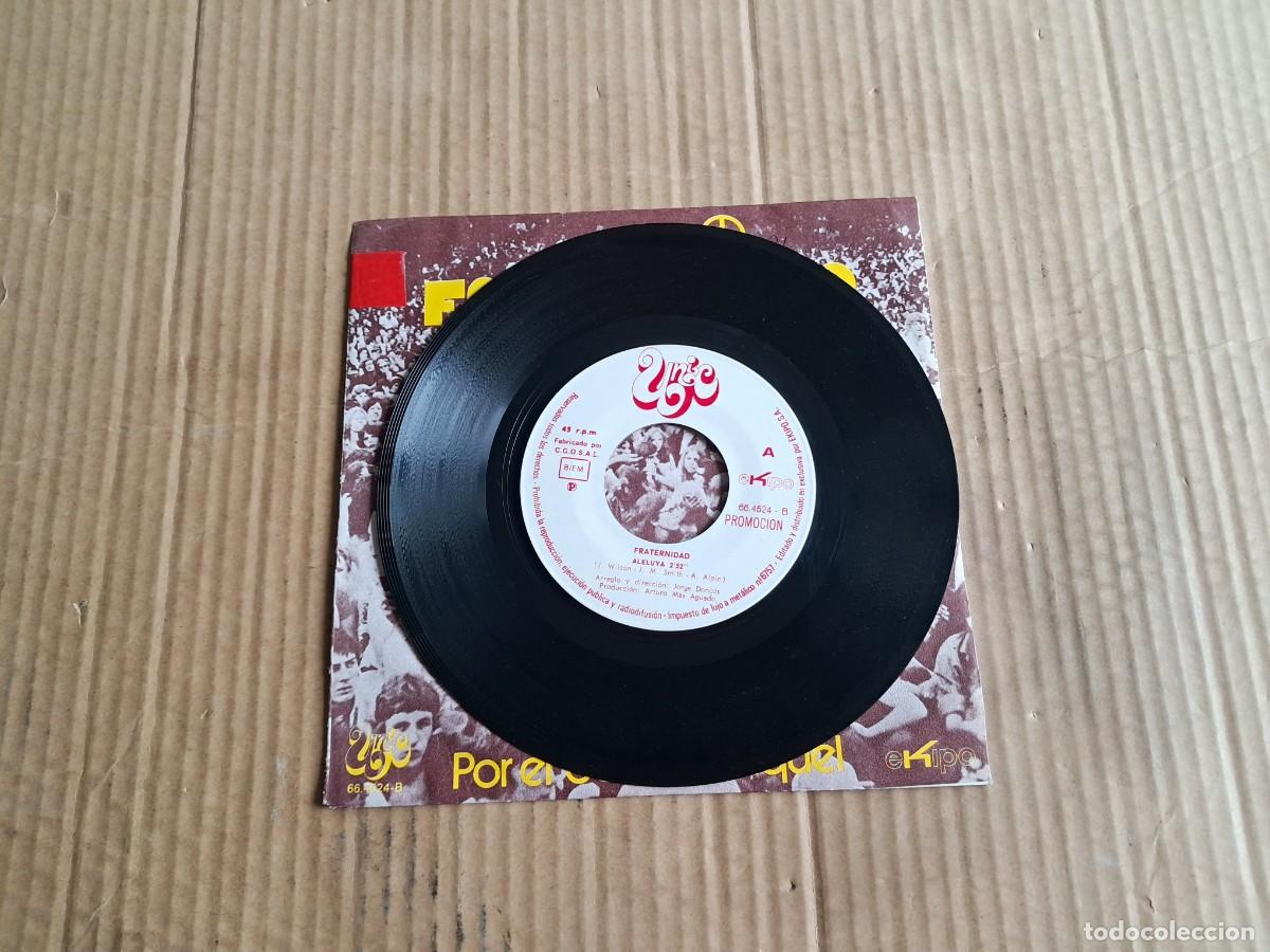 Discos de vinilo: FRATERNIDAD - ALELUYA SINGLE 1971 - Foto 2