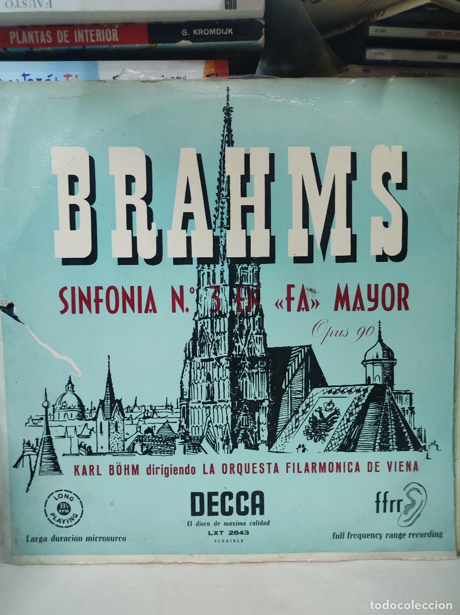 Discos de vinilo: BRAHMS SINFONIA N3 EN FA MAYOR DECCA - Foto 1
