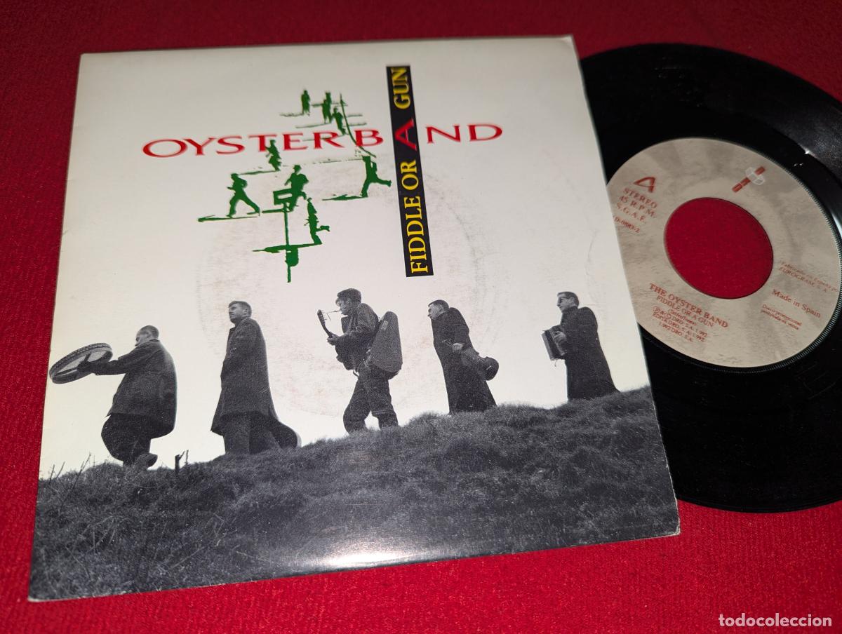 Vinyl records: THE OYSTERD BAND Fiddle or a gun 7'' SINGLE 1992 DRO ESPA&Ntilde;A SPAIN promo DOBLE CARA